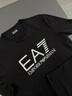 EMPORIO ARMANI/阿瑪尼官方旗艦EA7/新款男女情侶圓領(lǐng)短袖正肩印花T恤春夏 【100%棉】黑色 L  (推薦：150-165斤) 曬單實(shí)拍圖