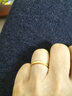 中國黃金（CHINA GOLD）素圈黃金戒指女足金滿(mǎn)天星求婚戒生日禮物送女友老婆結婚紀念日 [京速達]足金光砂戒指13-14# 曬單實(shí)拍圖