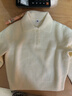 優(yōu)衣庫童裝女童舒芙蕾POLO領(lǐng)針織衫毛衣毛衫480087 40 奶油色 110 曬單實(shí)拍圖