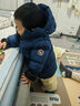 保姆鵝  【風(fēng)墻】?jì)和鸾q服寶寶中長(cháng)款護臉加厚外套保暖童裝[NG2664] 炭黑 120 曬單實(shí)拍圖