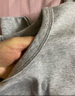 優(yōu)衣庫女裝柔滑彈力棉質(zhì)圓領(lǐng)T恤/長(cháng)袖基礎版型內搭480869 03 灰色 M /160/84A 曬單實(shí)拍圖