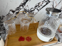 雅港輕奢玻璃杯耐高溫家用喝水泡茶杯子套裝高顏值客廳待客茶杯果汁杯 冰晶杯6+云朵杯架+大原木托盤(pán)+壺 曬單實(shí)拍圖