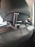車(chē)載平板支架后排車(chē)載手機平板支架后排椅背ipad支架后座椅頭枕固 掛鉤兩個(gè)裝-銀色（內置手機支架） 曬單實(shí)拍圖