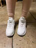鴻星童兒童白色運動(dòng)鞋旋轉紐扣男童小白鞋女童鞋子中大童小學(xué)生跑步鞋 8815皮面全白 8815皮面全白 36 碼/內長(cháng)約22.5CM 曬單實(shí)拍圖
