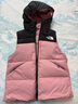 北面童裝North Down兒童防潑水兩面穿羽絨馬甲|89XR 4YI/落櫻紫 140 (M) （140/68）充絨量約84g 曬單實(shí)拍圖