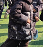 雅鹿兒童加厚羽絨服男女童冬季時(shí)尚印花保暖中大童拼色中長(cháng)款童裝 森花色  防寒90絨子鴨絨 130 曬單實(shí)拍圖