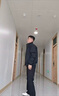 主意范（ZHUYIFAN）夾克男三防飛行秋冬加絨加厚整套棒球服羽絨外套短款工裝沖鋒衣潮 黑色夾克 XL 130-150斤 曬單實(shí)拍圖