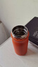 316迷你口袋保溫杯不銹鋼咖啡杯隨行水杯便攜杯子 橙色-黑蓋 300ml 曬單實(shí)拍圖