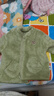 迷你巴拉【暖芯】男女童雙面絨家居保暖外套寶寶護肚毛絨外衣 豆沙綠40044 90 曬單實(shí)拍圖