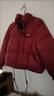 啄木鳥(niǎo)（TUCANO）新款羽絨棉服氣質(zhì)拼接中老年女士冬季短款棉襖媽|媽秋冬加厚外套 酒紅色 M (建議100斤以下） 曬單實(shí)拍圖