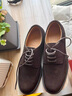 THOM WILLS反絨男士休閑皮鞋真皮英倫商務(wù)圓頭德比鞋舒適軟底男鞋 深咖色D1621 42 /8碼 曬單實(shí)拍圖