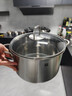 雙立人（ZWILLING）湯鍋不銹鋼燃氣灶電磁爐通用蒸鍋雙耳燉煮鍋Nova Plus 24cm煲湯鍋 曬單實(shí)拍圖
