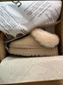 UGG EVERSHEEPSKINS桑坡新款2025塔茨勒UGG增高冬季女鞋厚底保暖雪地靴羊毛皮毛一體 羚羊棕 37 曬單實(shí)拍圖
