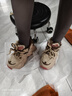 DAPHNE達芙妮老爹鞋女冬款棉鞋新款女鞋秋冬百搭厚底內增高休閑鞋 奶咖色 加絨 跟高6cm 37 (235mm) 標準碼 曬單實(shí)拍圖