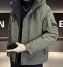 JEEP SPIRIT吉普戶(hù)外羽絨服男冬季加厚潮牌高級感防寒服工裝外套 綠色 4XL 曬單實(shí)拍圖