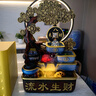 怡飾假山風(fēng)水輪桌面流水擺件循環(huán)水風(fēng)車(chē)招財客廳玄關(guān)辦公室生財收銀臺 日進(jìn)斗金-小號【普通款】 曬單實(shí)拍圖