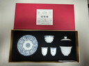 月記窯 “平步青云”羊脂玉瓷蓋碗小套裝 禮盒裝 曬單實(shí)拍圖