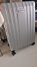 新秀麗（Samsonite）行李箱20英寸+28英寸拉桿箱子母套裝箱旅行密碼箱N(xiāo)X0銀色 曬單實(shí)拍圖
