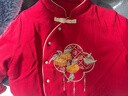 babylove寶寶夾棉外套冬季保暖上衣外出冬裝紅色拜年服新年衣服喜柿映豐 曬單實(shí)拍圖