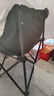 小魔戶(hù)外折疊椅 超輕月亮椅露營(yíng)椅子便攜躺椅靠背椅釣魚(yú)凳野餐桌椅 黑 曬單實(shí)拍圖