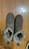 達芙妮雪地靴女冬季加絨加厚保暖短靴東北大棉鞋子 4023608085 棕色 40  曬單實(shí)拍圖