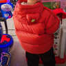 巴拉巴拉童裝兒童羽絨服寶寶男女童2025冬裝新款嬰兒外套保暖上衣泡芙羽絨 紅色小南瓜61003-白鴨絨 90 （充絨量71g 適合1-2歲） 曬單實(shí)拍圖