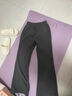 棠暖微喇叭褲女加絨加厚冬季女褲高腰顯瘦瑜伽褲春季新款休閑運動(dòng)衛褲 冬季加絨-高級灰小個(gè)子款 S 80-95斤 曬單實(shí)拍圖