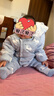 巴厘小豬嬰兒棉衣冬季夾棉連體衣加厚保暖棉服哈衣新生兒衣服秋冬寶寶棉襖 茉莉小狐 80cm 曬單實(shí)拍圖
