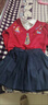 芳透元旦兒童演出服 小學(xué)生運動(dòng)會(huì )服裝大合唱幼兒園班服學(xué)院風(fēng)校服 紅色卡通衛衣+藏青色百褶裙 送白色黑條襪 120 cm 曬單實(shí)拍圖