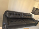 儒黛真皮沙發(fā)床法式電動(dòng)伸縮功能黑糖云朵高檔頭層牛皮復古小客廳智能 2.95米金屬-電動(dòng)伸縮-可視面真皮 Ultra 肌理肉感半青皮（1.6-1.8mm） 曬單實(shí)拍圖