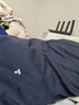 拇指白小T【可機洗拒水鵝絨T】秋冬男女羽絨保暖T恤上衣打底衫 男藏青 2XL 曬單實(shí)拍圖