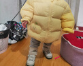 巴拉巴拉童裝兒童羽絨服寶寶男女童2025冬裝新款嬰兒外套保暖上衣泡芙羽絨 黃色小南瓜31004-白鴨絨 100 （充絨量81g 適合2-3歲） 曬單實(shí)拍圖