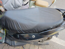 通用型電動(dòng)車(chē)座套摩托車(chē)防水防曬隔熱皮革坐墊罩電瓶車(chē)坐墊套防滑 黑色 黑色通用皮套（長(cháng)88cm寬60cm） 曬單實(shí)拍圖