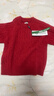 左西男童紅色毛衣兒童加厚針織衫2025新款男孩新年服冬裝 紅色 120 曬單實(shí)拍圖