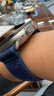 表帶哥適用蘋(píng)果手表表帶s10表帶高定款夏季透氣S11/9/8/7iwatch45/46/49MM/ultra2/3/1野徑尼龍表帶藍M/L 曬單實(shí)拍圖