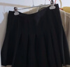 毛呢半身裙秋冬裙子短裙2025年新款高腰顯瘦百褶裙傘裙百搭a字裙 M03黑色【含內襯】-毛呢料 加厚 L (推薦105-115斤) 曬單實(shí)拍圖