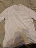 南極人（Nanjiren）長(cháng)袖t恤男打底衫純色內搭上衣打底圓領(lǐng)寬松純棉長(cháng)袖男士白色XL 曬單實(shí)拍圖
