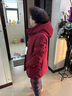 恒源祥2025年冬裝新款羽絨服女中長(cháng)款大碼氣質(zhì)修身白鴨絨加厚媽媽裝外套 紅色 2XL 【建議106-120斤】 曬單實(shí)拍圖