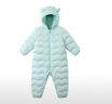 麗嬰房（Les enphants）【商場(chǎng)同款】嬰兒羽絨服哈衣厚款外出連體衣寶寶保暖羽絨服連身衣 鼠尾草綠 73cm 9個(gè)月 曬單實(shí)拍圖