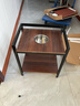 姍姍木藝茶幾客廳小桌子麻將桌邊幾沙發(fā)邊桌可移動(dòng)茶水柜茶桌茶臺置物架 曬單實(shí)拍圖
