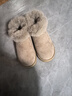 ABC KIDS女童童鞋冬季新款加絨保暖雪地靴 駝色 33碼【內長(cháng)208/腳長(cháng)203】  曬單實(shí)拍圖