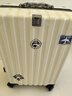 雙星（doublestar）行李箱28寸大容量箱登機箱拉桿箱20寸男女鋁框旅行箱密碼皮箱子 豪華鋁框款（乳白色） 22寸（短期出行，可坐人） 曬單實(shí)拍圖