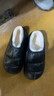 冬季棉拖鞋防水韓版保暖卡通EVA棉拖鞋情侶家居棉鞋拖鞋室內防滑 黑色 42-43 曬單實(shí)拍圖