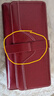 班亞奴（banyanu）長(cháng)款錢(qián)包女新款復古油蠟牛皮簡(jiǎn)約大容量女士錢(qián)夾多功能手拿包 酒紅色-防盜刷 曬單實(shí)拍圖