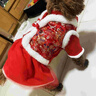 嬉皮狗（hipidog）小狗狗唐裝宮廷風(fēng)新年裙子小型幼犬比熊泰迪喜慶過(guò)年寵物加厚衣服 德羅紅 M （建議體重5-8斤） 曬單實(shí)拍圖
