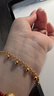 金至尊（3DG Jewellery）黃金光面小金珠手鏈女圓珠999足金送女友老婆媽媽女神節禮物計價(jià) 金重6.76克(配珠寶禮盒) 曬單實(shí)拍圖