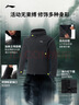 李寧防潑水防風(fēng)加絨保暖運動(dòng)風(fēng)衣男子秋冬季連帽運動(dòng)外套 【拒水防潑】黑色(E93款)-5 L 曬單實(shí)拍圖