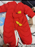 迷你巴拉（minibala）【真心絨】寶寶羽絨連體衣新生兒外出三防爬服新年服拜年 曬單實(shí)拍圖