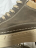 百麗休閑保暖高幫鞋男2026新春季商場(chǎng)款厚底增高工裝板鞋8ZY11AD6 卡其色（高幫絨里） 40 (250mm) 曬單實(shí)拍圖