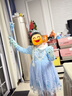 G.duck女童愛(ài)莎連衣裙秋冬新款冰雪奇緣兒童裝艾莎公主裙春秋生日表演服 藍春秋裙+披風(fēng)+八件套 130 適合身高115cm左右 曬單實(shí)拍圖